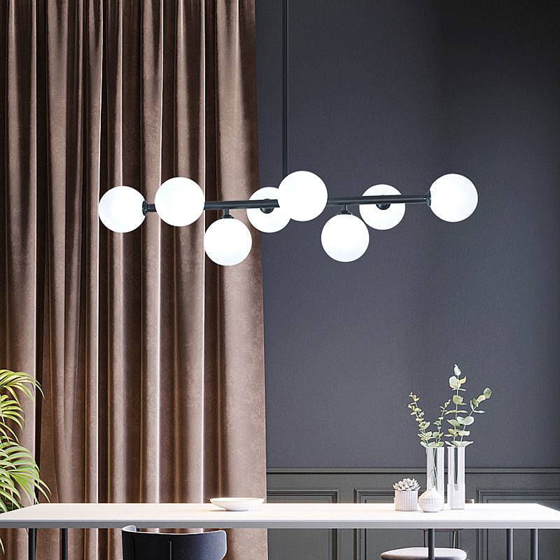 Modern Style Spherical Shape Island Lighting Ideas Glass Island Lighting Fixtures