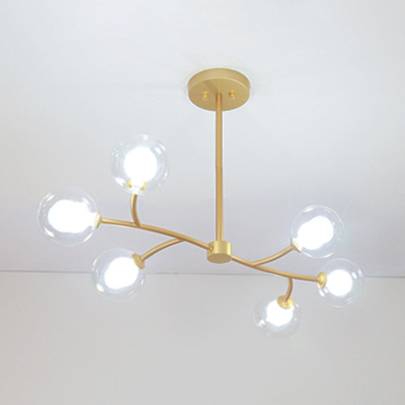 Modern Style Spherical Shape Island Lighting Ideas Glass Island Lighting Fixtures