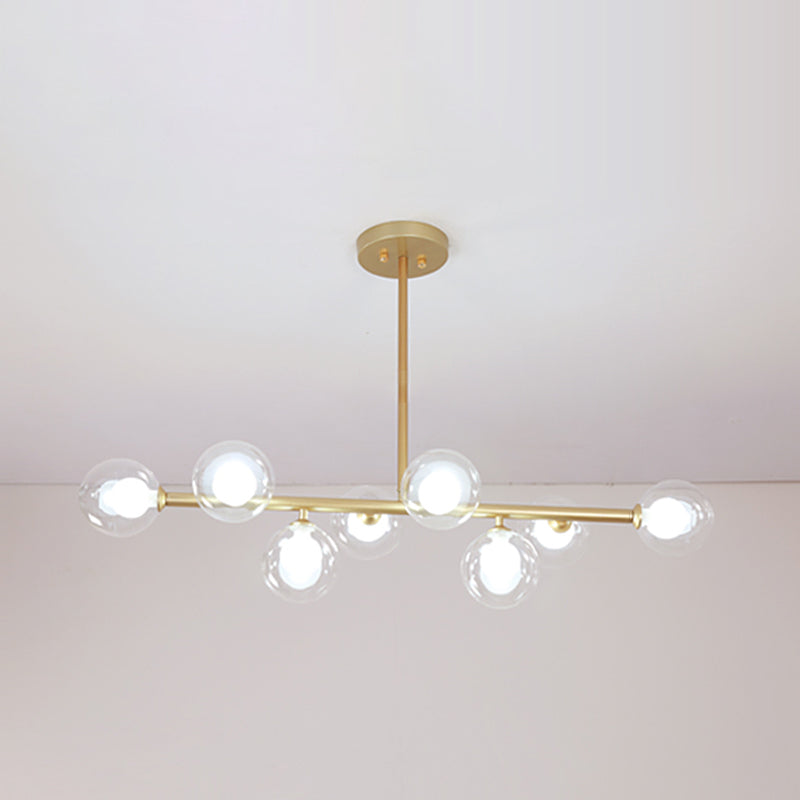 Modern Style Spherical Shape Island Lighting Ideas Glass Island Lighting Fixtures