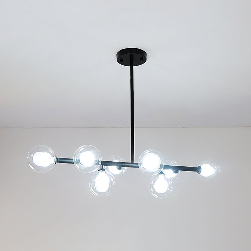 Modern Style Spherical Shape Island Lighting Ideas Glass Island Lighting Fixtures