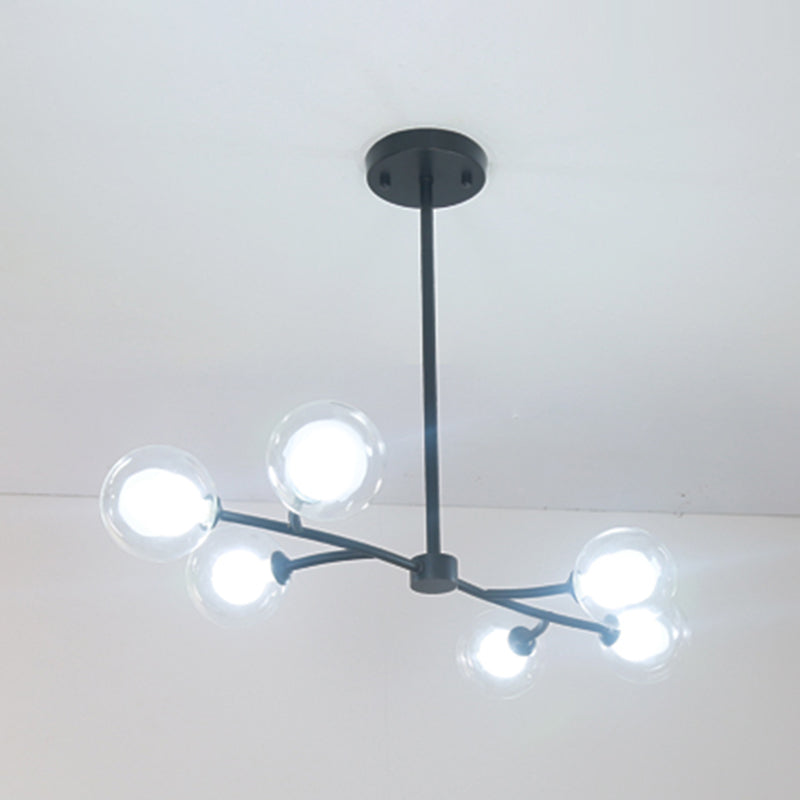 Modern Style Spherical Shape Island Lighting Ideas Glass Island Lighting Fixtures