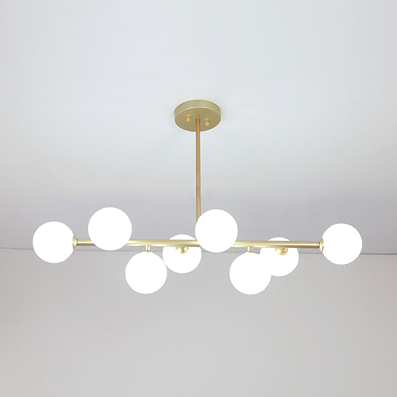 Modern Style Spherical Shape Island Lighting Ideas Glass Island Lighting Fixtures