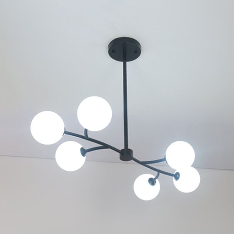 Modern Style Spherical Shape Island Lighting Ideas Glass Island Lighting Fixtures