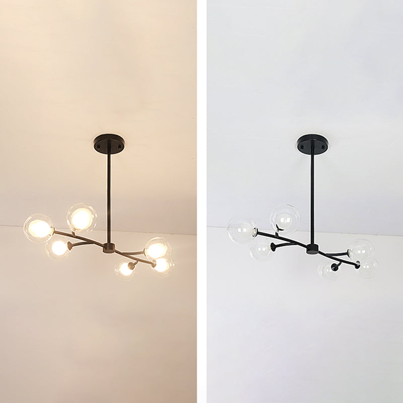 Modern Style Spherical Shape Island Lighting Ideas Glass Island Lighting Fixtures