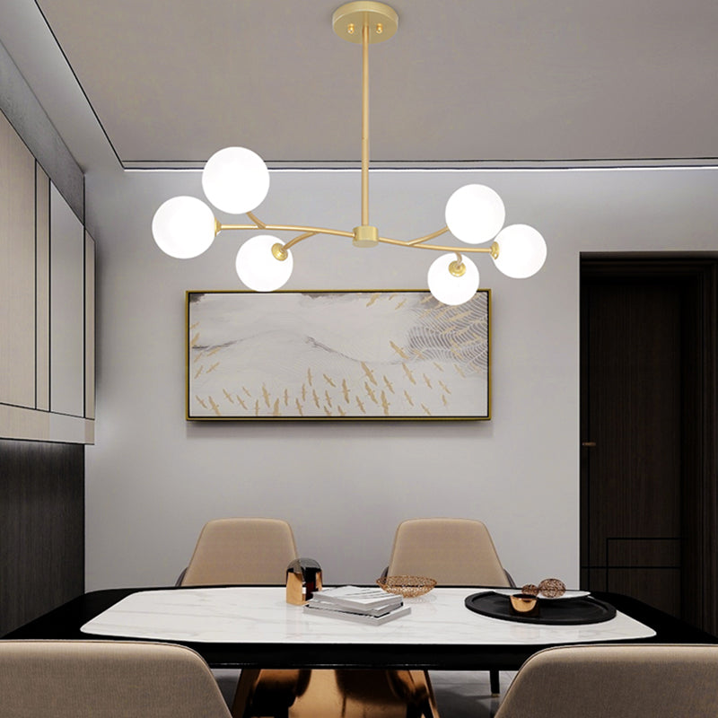 Modern Style Spherical Shape Island Lighting Ideas Glass Island Lighting Fixtures