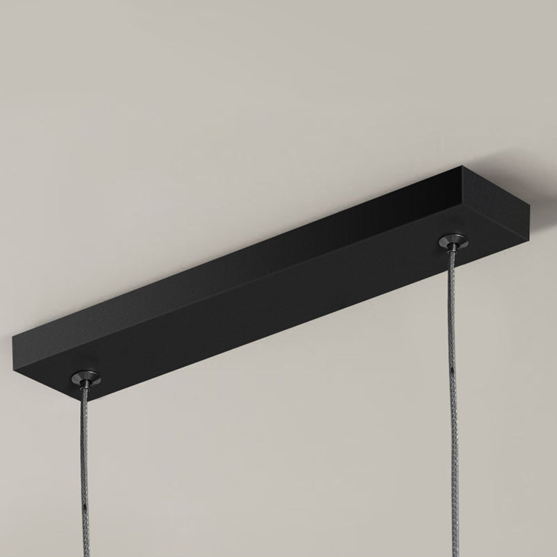 Linear Shape Pendant Lights Contemporary Style Metal Pendant Lighting Fixtures