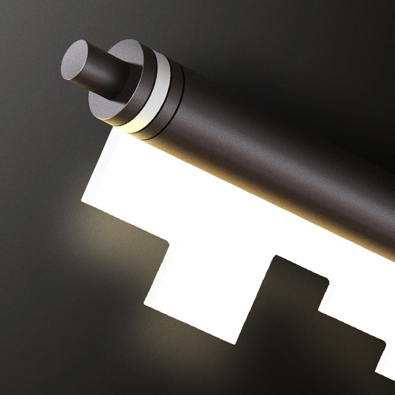 Zeitgenössischer Stil linearer Form Pendelleuchte Leuchtmetall 1 Licht Anhänger Beleuchtung