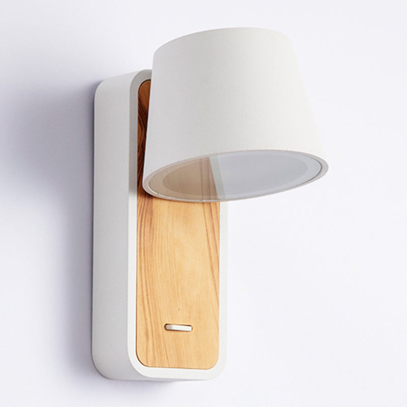 Modern Aluminum Wall Light Geometric 1 Light Reading Wall Sconce for Bedroom