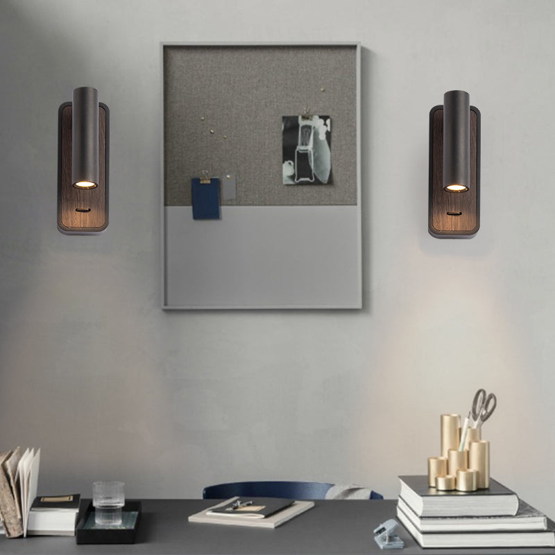 Modern Aluminum Wall Light Geometric 1 Light Reading Wall Sconce for Bedroom