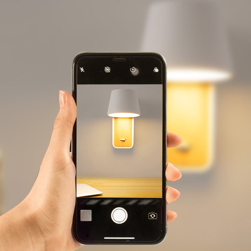 Modern Aluminum Wall Light Geometric 1 Light Reading Wall Sconce for Bedroom