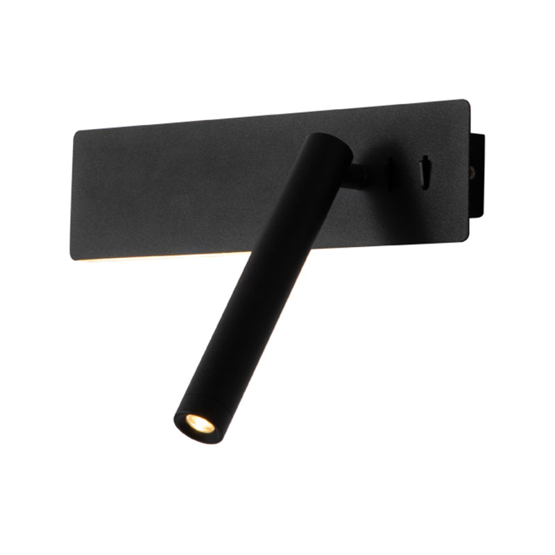 Modern Aluminum Wall Light Rectangle 2 Lights Reading Wall Sconce for Bedroom