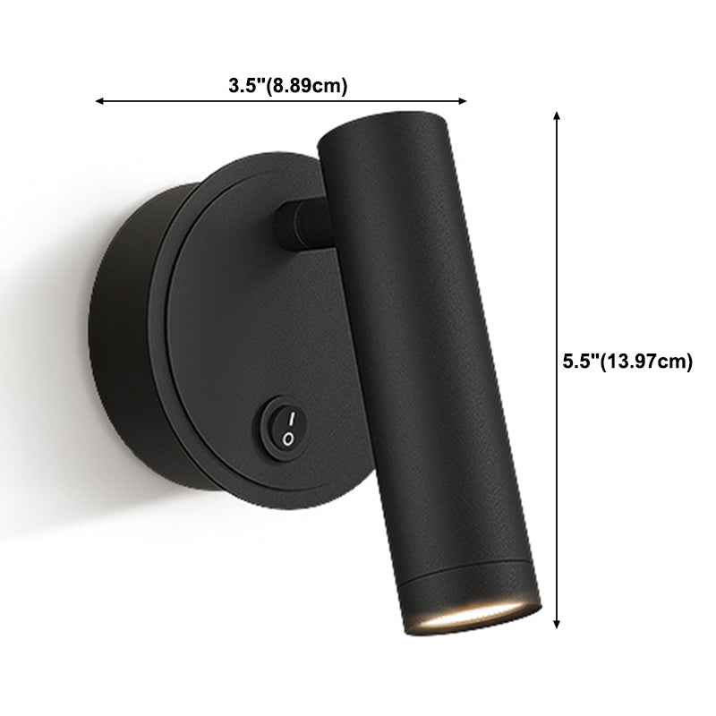 Modern Style Aluminum Wall Light 5.5" High Reading Wall Sconce for Bedroom