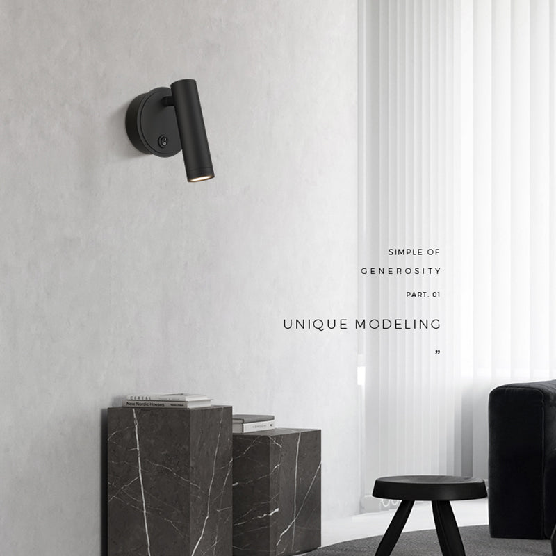 Modern Style Aluminum Wall Light 5.5" High Reading Wall Sconce for Bedroom