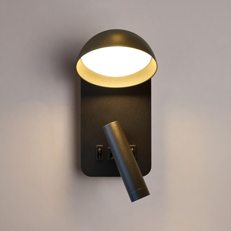 Nordic Metal Wall Light Geometric 2 Lights Reading Wall Sconce for Bedroom