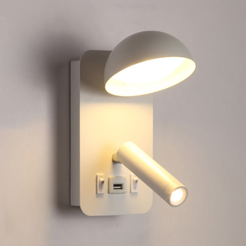 Nordic Metal Wall Light Geometric 2 Lights Reading Wall Sconce for Bedroom