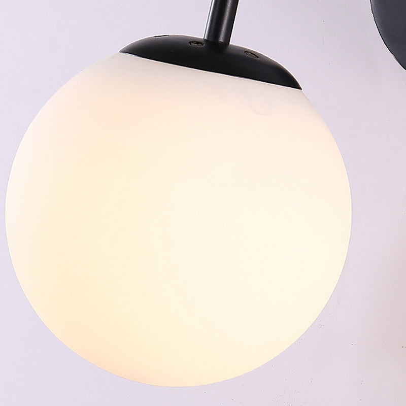 Minimalist Style Wall Sconce Lighting Glass Ball Shade Wall Lighting Fixtures