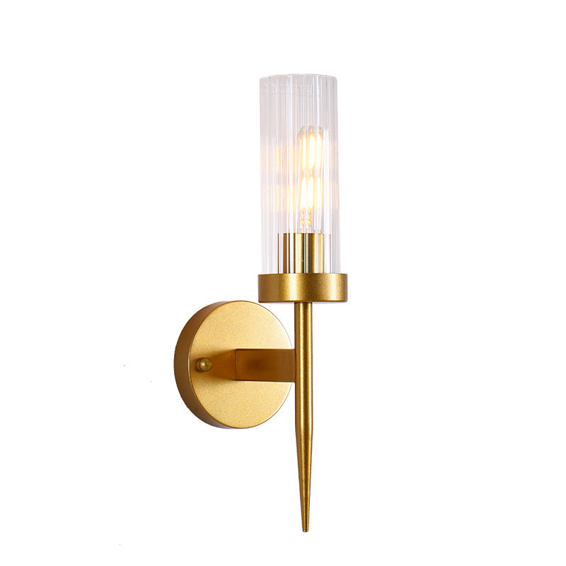 Minimalist Style Wall Sconce Lighting Geometric Glass Shade Wall Lighting Fixtures