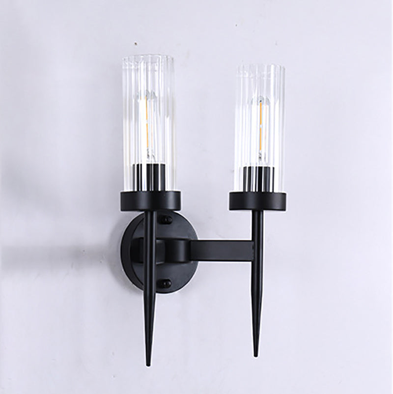 Minimalist Style Wall Sconce Lighting Geometric Glass Shade Wall Lighting Fixtures