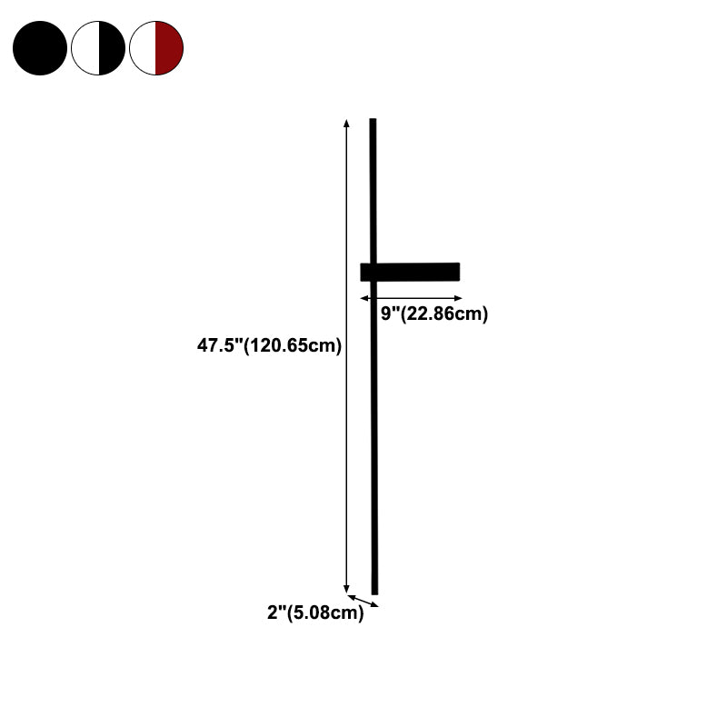 Aluminum Straight Wall Light Nordic Style LED Wall Sconce for Living Room