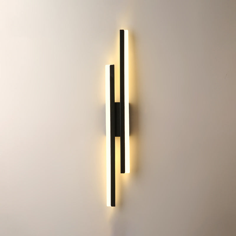 Contemporary Style Metal Wall Light Geometric LED Wall Sconce for Living Room