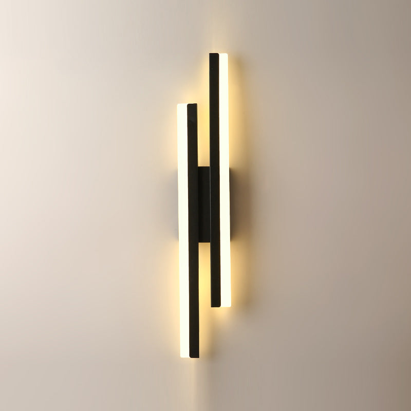 Contemporary Style Metal Wall Light Geometric LED Wall Sconce for Living Room