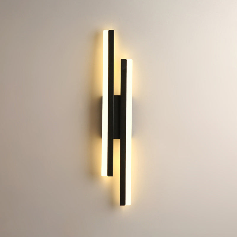 Contemporary Style Metal Wall Light Geometric LED Wall Sconce for Living Room