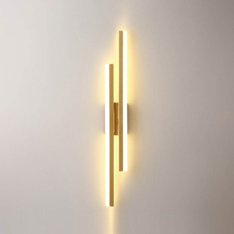 Contemporary Style Metal Wall Light Geometric LED Wall Sconce for Living Room