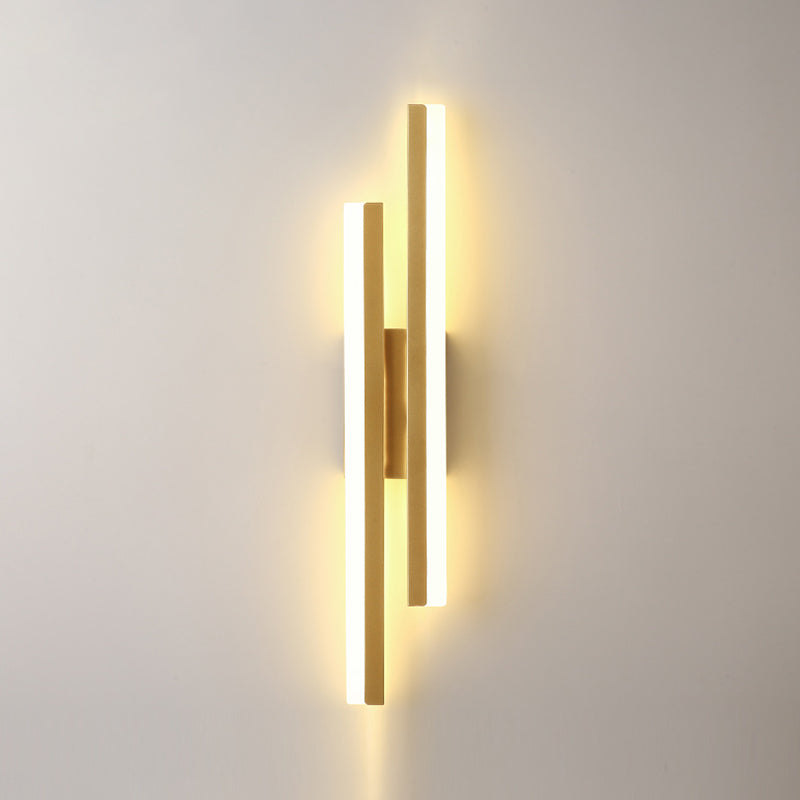 Contemporary Style Metal Wall Light Geometric LED Wall Sconce for Living Room