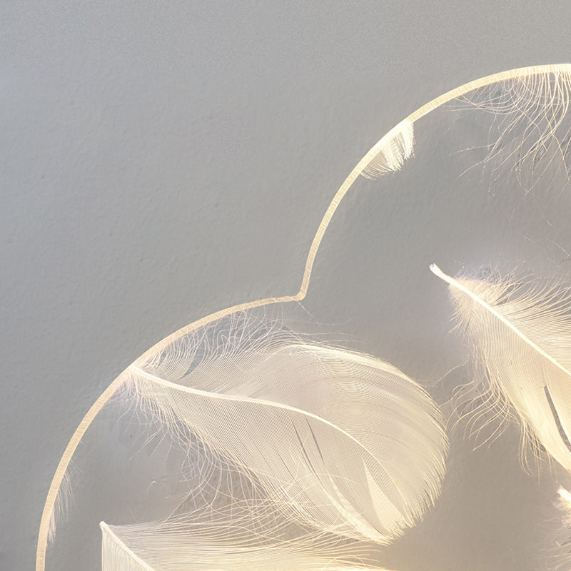 Lampada da parete a parete a forma di nuvola in metallo a 1 luci a parete montata a parete