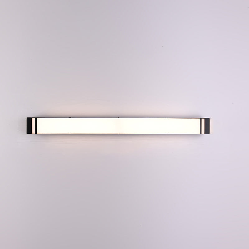 Modern Simple Iron Wall Light Rectangle Shape Wall Lamp with Acrylic Shade for Bedroom