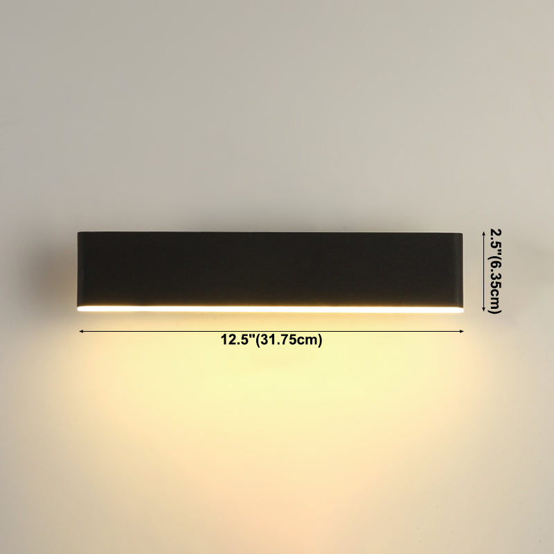 Modern Simple Iron Wall Light Rectangle Shape LED Rotatable Wall Lamp for Living Room