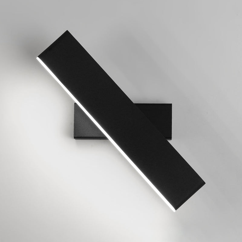 Modern Simple Iron Wall Light Rectangle Shape LED Rotatable Wall Lamp for Living Room