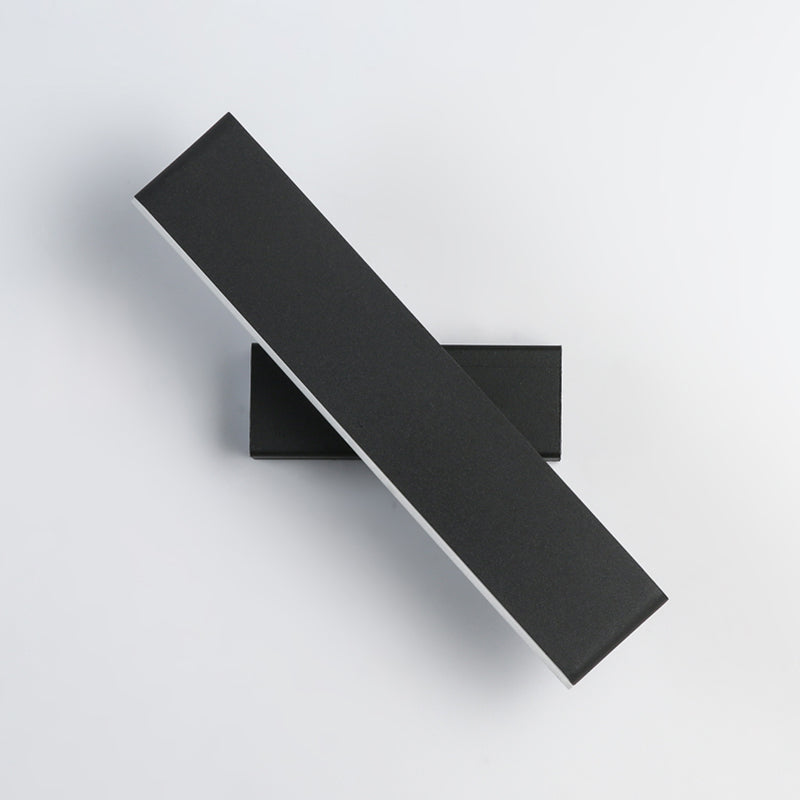 Modern Simple Iron Wall Light Rectangle Shape LED Rotatable Wall Lamp for Living Room