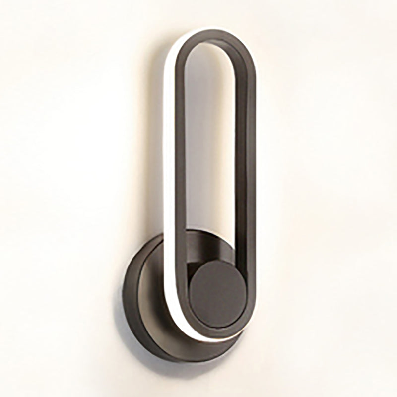 Modern Style Linear Shape Wall Sconce Metal 1 Light Wall Lighting for Beside