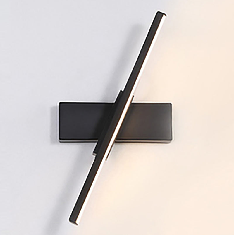 Modern Style Linear Shape Wall Sconce Metal 1 Light Wall Lighting for Beside