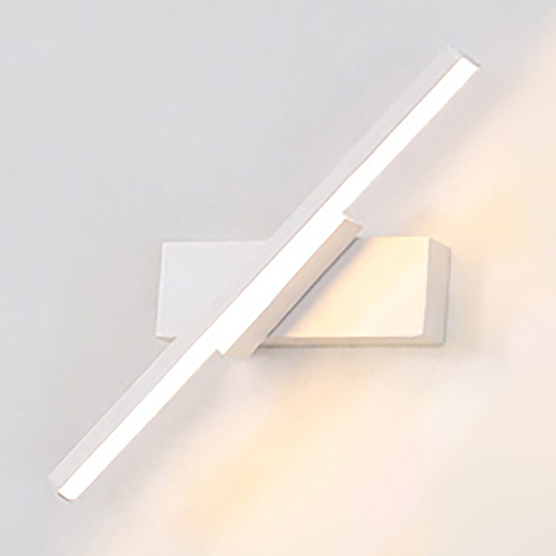 Modern Style Linear Shape Wall Sconce Metal 1 Light Wall Lighting for Beside
