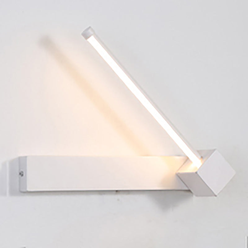 Modern Style Linear Shape Wall Sconce Metal 1 Light Wall Lighting for Beside