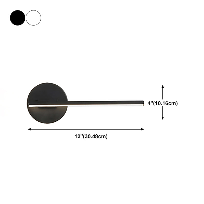 Modern Style Linear Shape Wall Sconce Metal 1 Light Wall Lighting for Beside