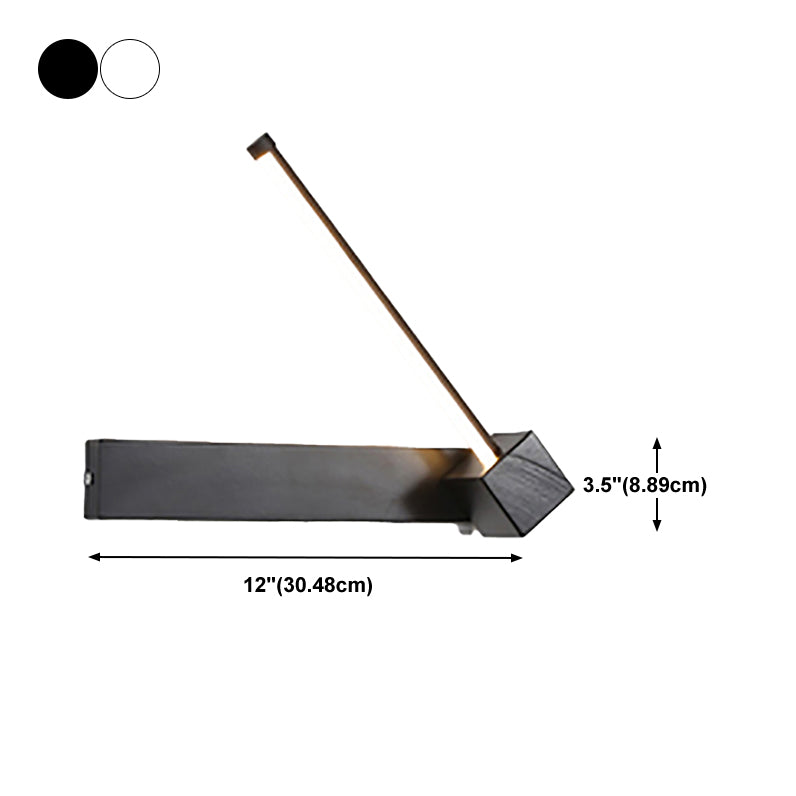 Modern Style Linear Shape Wall Sconce Metal 1 Light Wall Lighting for Beside