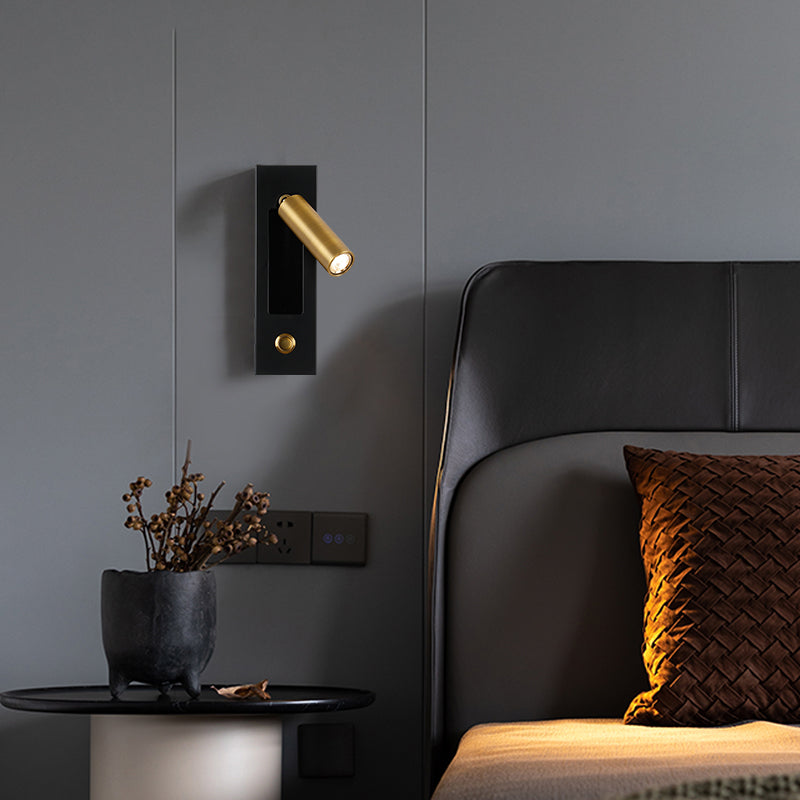 Modern Style Wall Sconce Metal 1 Light Wall Lighting for Bedside