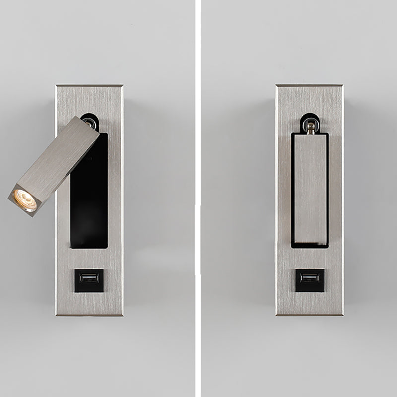 Modern Style Wall Sconce Metal 1 Light Wall Lighting for Bedside