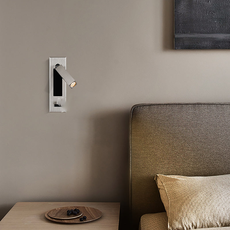 Modern Style Wall Sconce Metal 1 Light Wall Lighting for Bedside