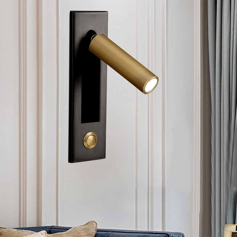 Mur de style moderne Metal Metal 1 Éclairage mural léger pour la lecture