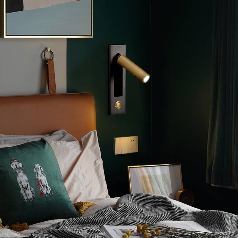 Mur de style moderne Metal Metal 1 Éclairage mural léger pour la lecture