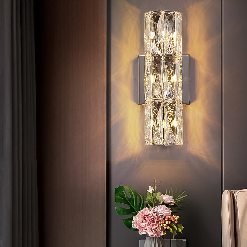 Postmodern Style Wall Light Crystal Wall Sconce Light for Living Room