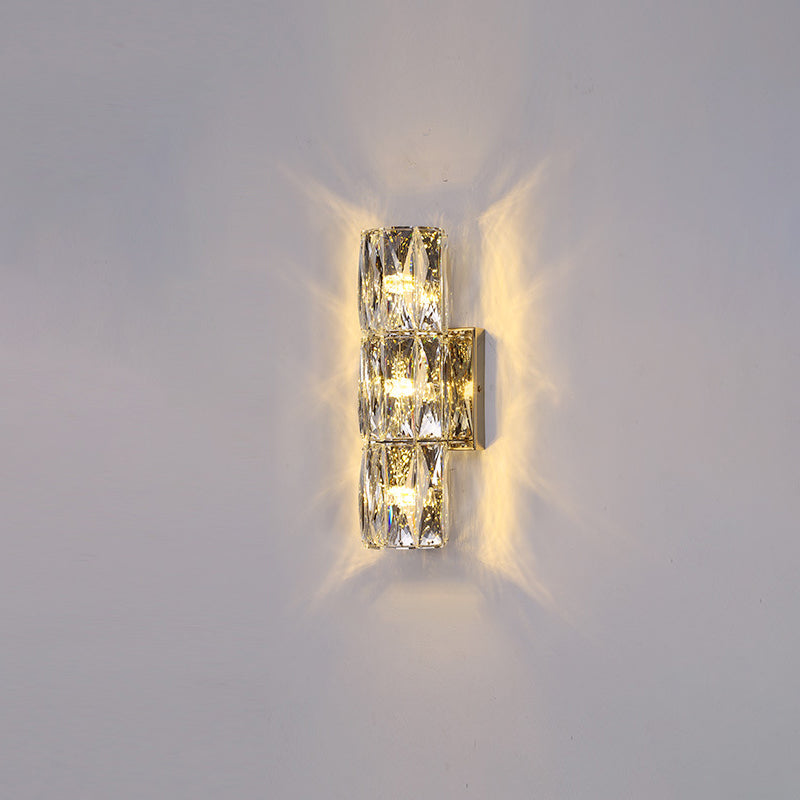 Postmodern Style Wall Light Crystal Wall Sconce Light for Living Room