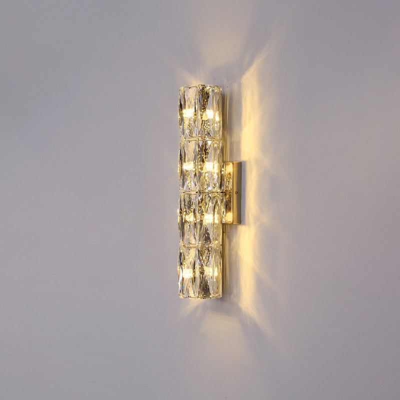 Postmodern Style Wall Light Crystal Wall Sconce Light for Living Room