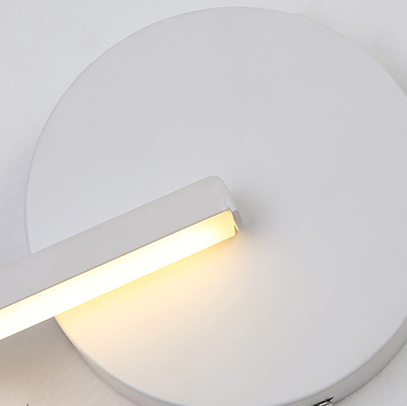 1-Light LED Wall Mount Light Simple Wall Sconce Light with Acrylic Shade for Bedroom