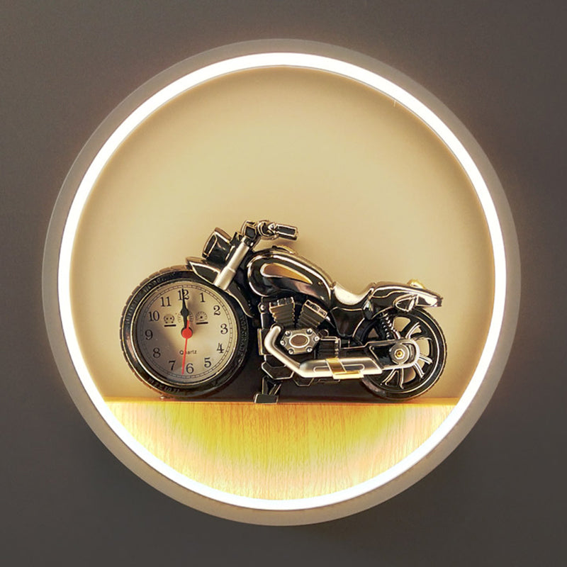 1 Éclairage mural de style cercle léger de style moderne pour le salon