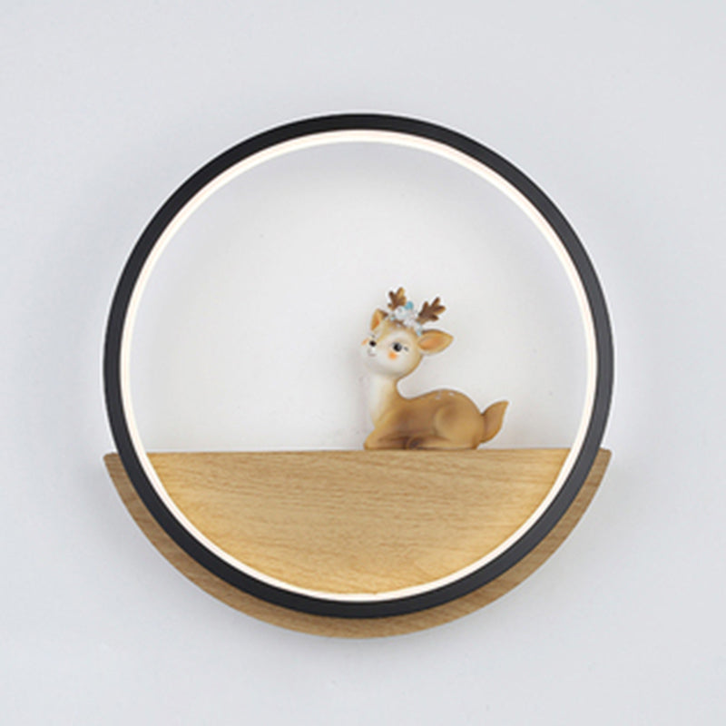 1 Éclairage mural de style cercle léger de style moderne pour le salon